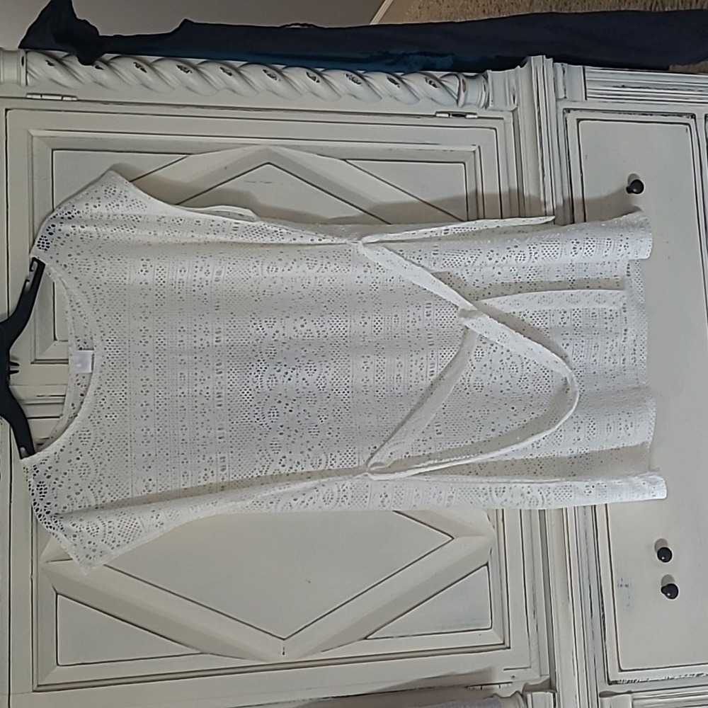 Lace Mesh Swim Cover